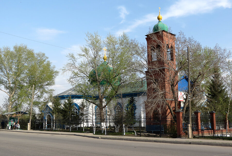Собор Михаила Архангела, Кокшетау (Акмолинская область, Казахстан). общий вид в ландшафте