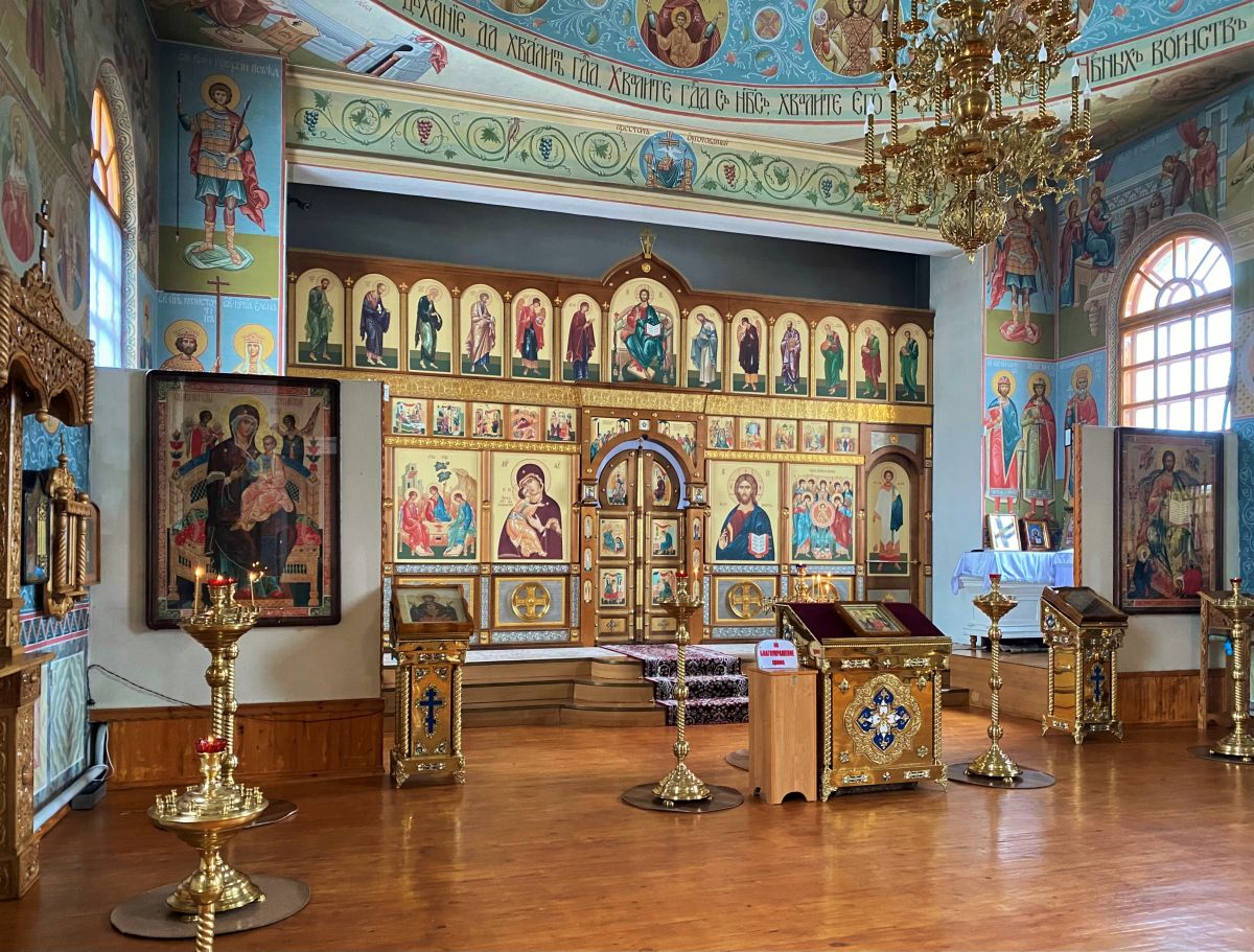 Церковь Георгия Победоносца (новая), Шу (Жамбылская область, Казахстан). интерьер и убранство, Внутренний вид