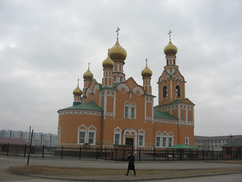 Собор Успения Пресвятой Богородицы, Атырау (Атырауская область, Казахстан). фасады