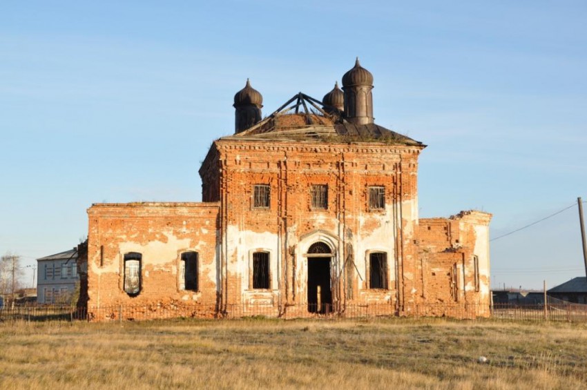 Церковь Илии Пророка, Травяное (Шумихинский район, Курганская область). общий вид в ландшафте