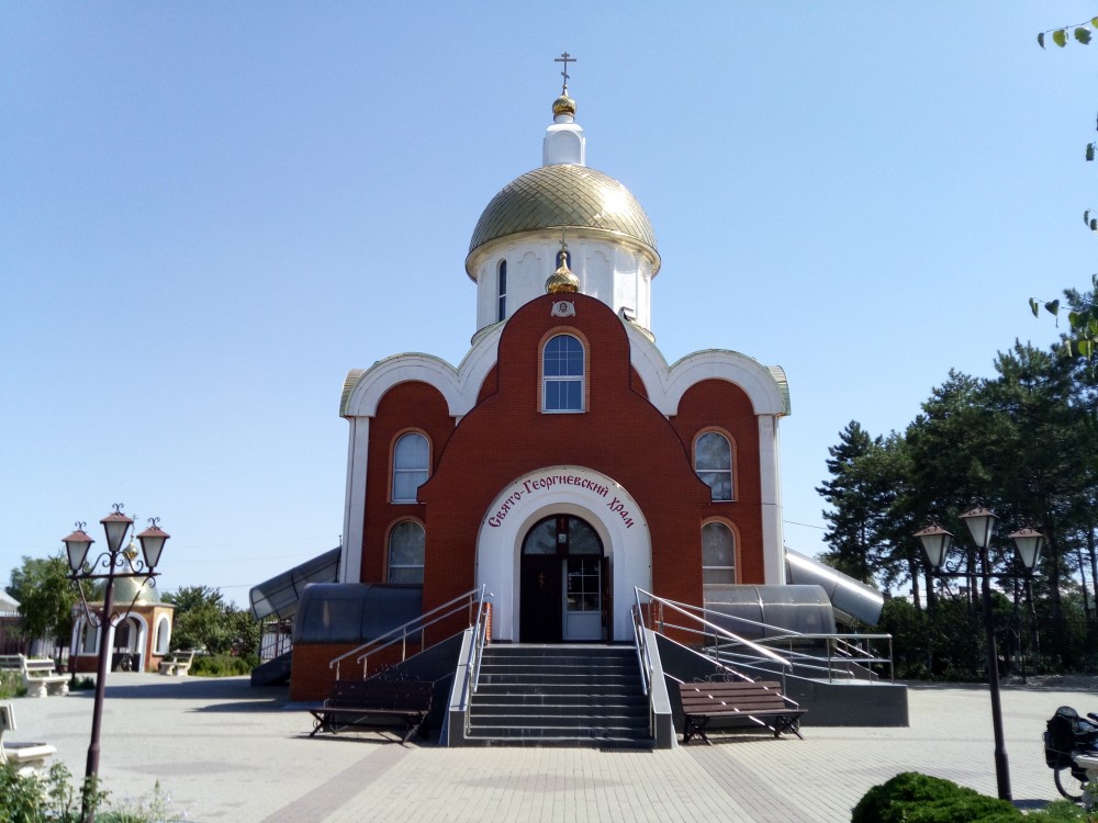 Бриньковская. Церковь Георгия Победоносца. фасады