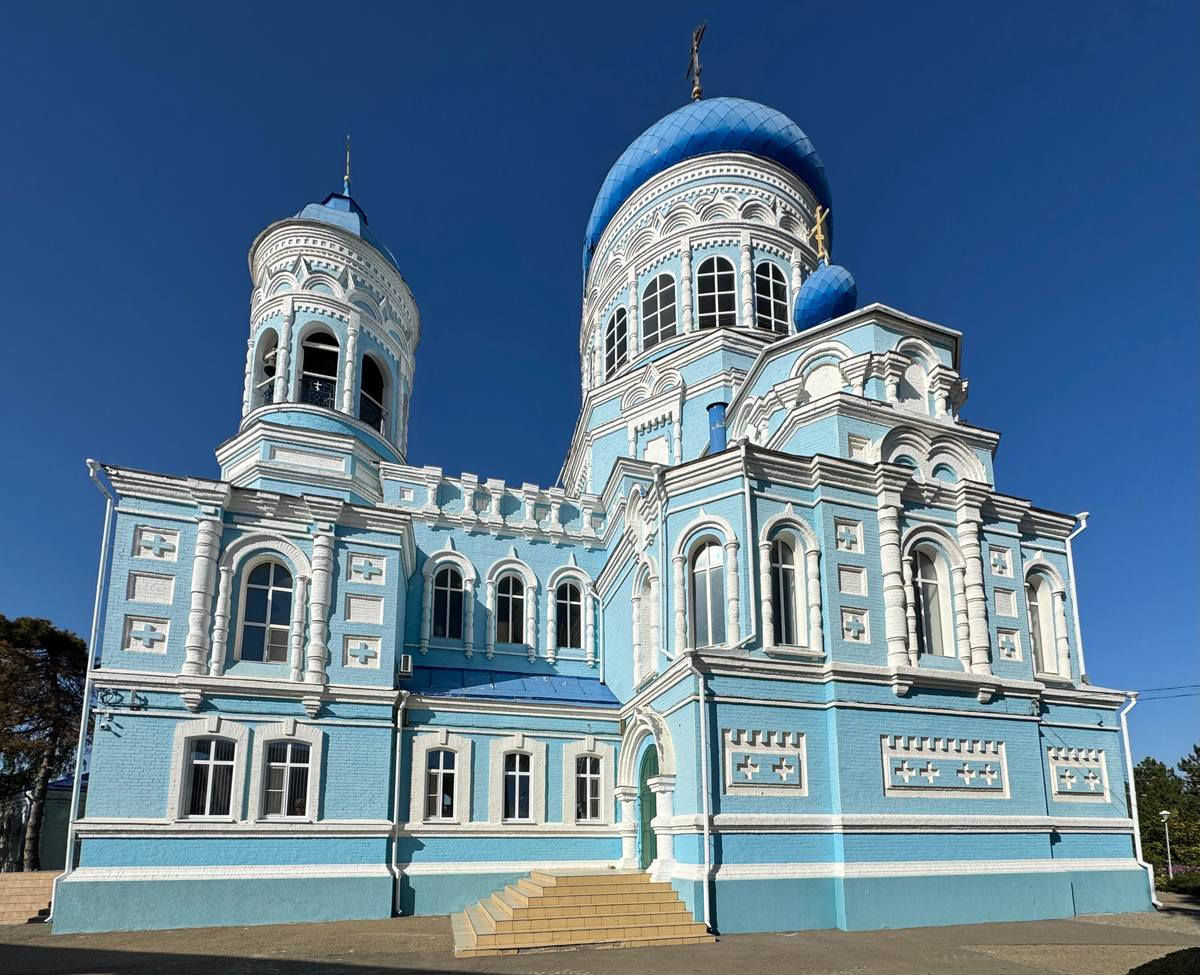 Церковь Покрова Пресвятой Богородицы, Каневская (Каневской район, Краснодарский край). фасады, Южный фасад