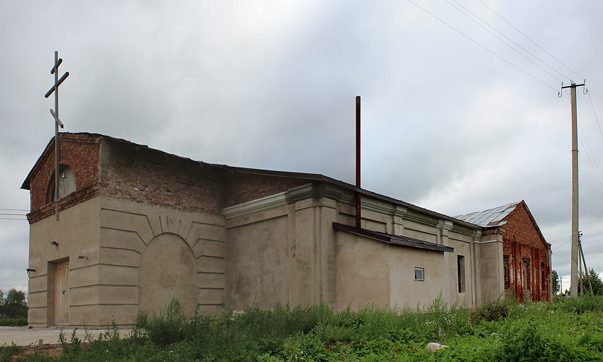 Церковь Георгия Победоносца, Великое Село (Старорусский район, Новгородская область). фасады, Южный фасад
