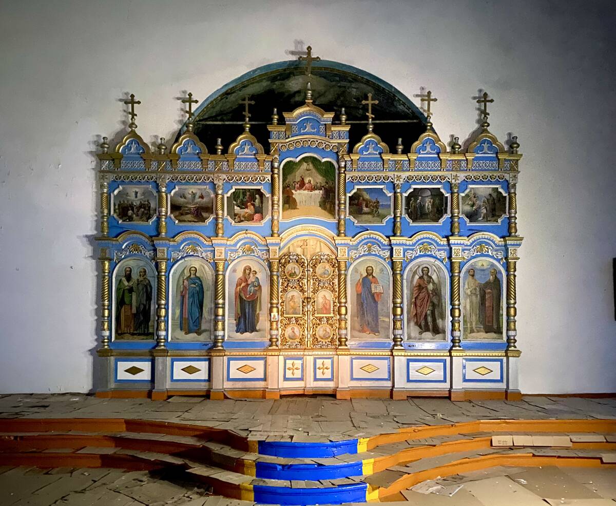 Церковь Спаса Нерукотворного Образа, Матвинур (Санчурский район, Кировская область). интерьер и убранство, Главный иконостас
