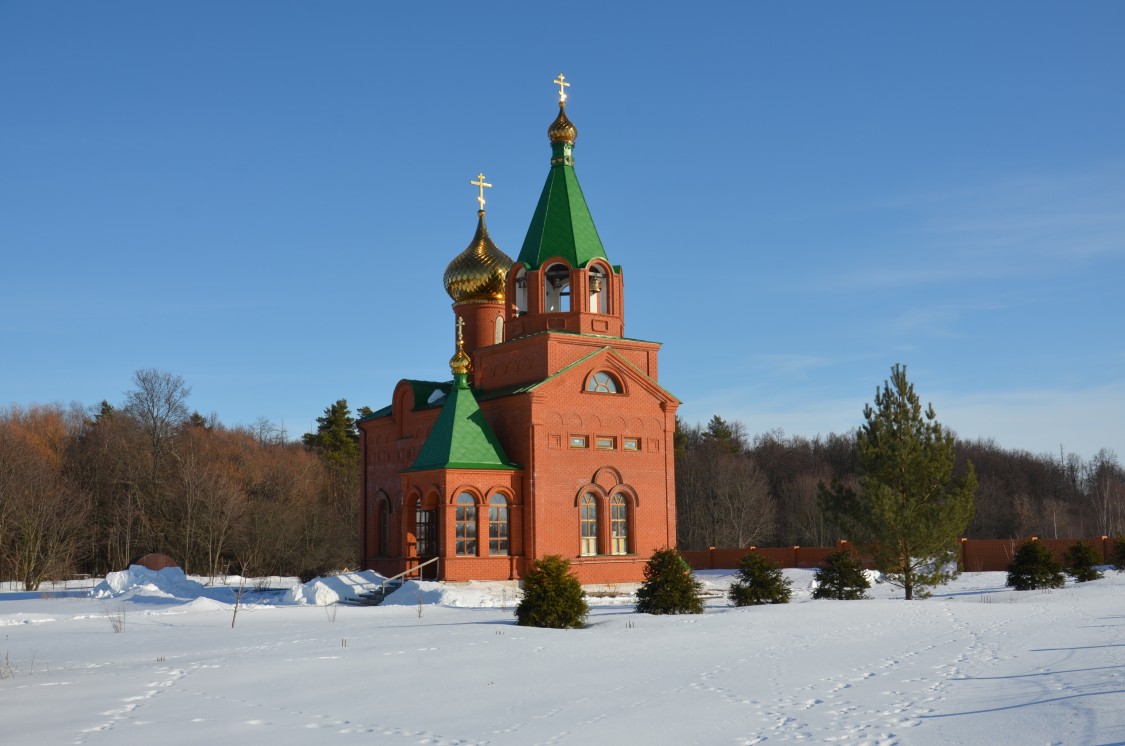 Церковь Троицы Живоначальной, Паньково (Новодеревеньковский район, Орловская область). общий вид в ландшафте
