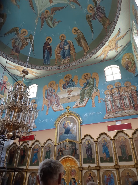 Церковь Николая Чудотворца, Талгар (Софийская) (Алматинская область, Казахстан). интерьер и убранство, Освещение нового Поклонного креста