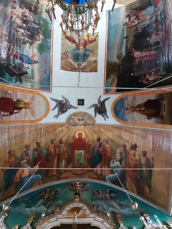 Собор Михаила Архангела, Караганда (Карагандинская область, Казахстан). интерьер и убранство, Потолочная роспись