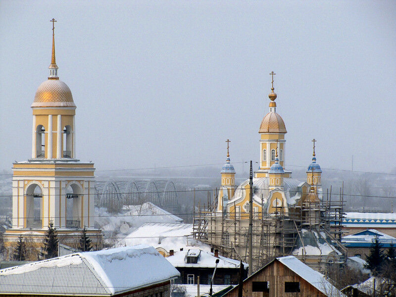 Собор Петра и Павла, Петропавловск (Северо-Казахстанская область, Казахстан). общий вид в ландшафте