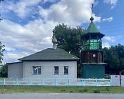 Церковь Петра и Павла, Храм и колокольня, вид с улицы Ленина, Сабинка, Бейский район, Республика Хакасия