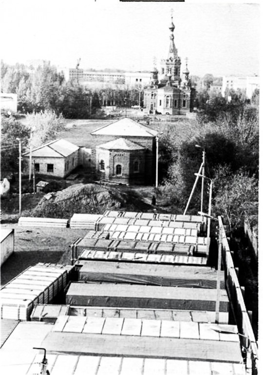 Церковь Николая Чудотворца, Уральск (Западно-Казахстанская область, Казахстан). архивная фотография, Почти разрушенная Никольская (походная) церковь