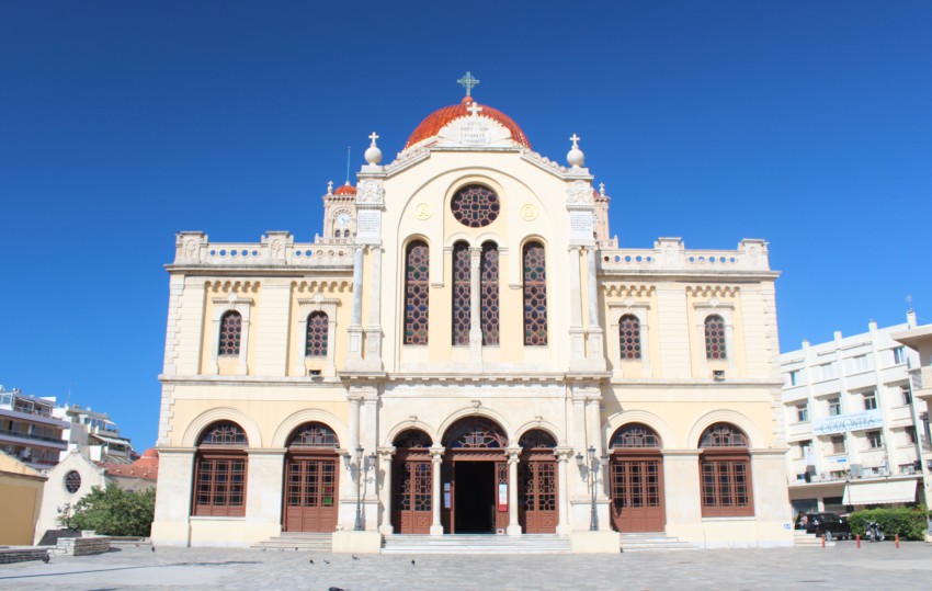 Кафедральный собор Мины великомученика, Ираклион (Крит (Κρήτη), Греция). фасады, Вид с запада