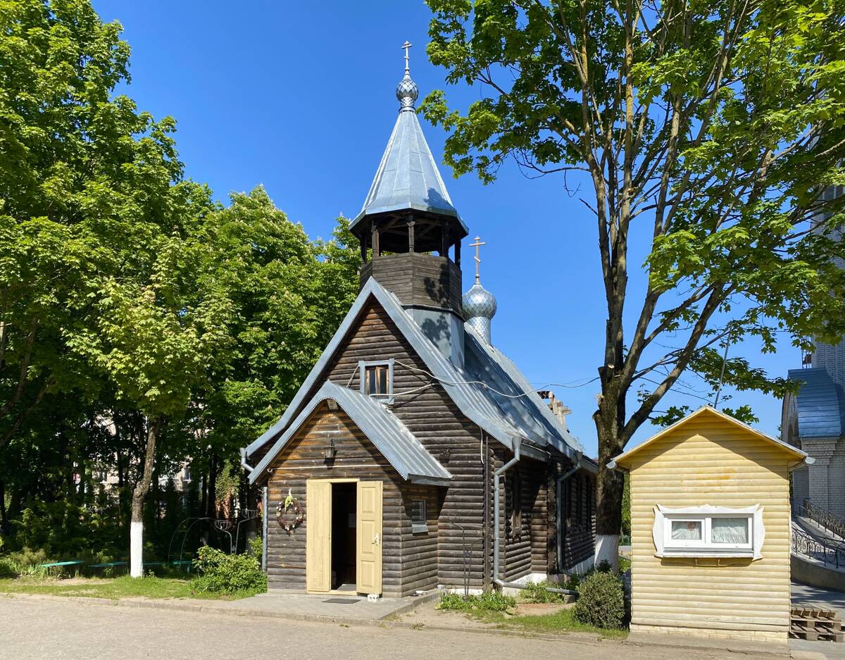Часовня Тихвинской иконы Божией Матери, Гродно (Гродненский район, Беларусь, Гродненская область). фасады, Вид с юго-запада