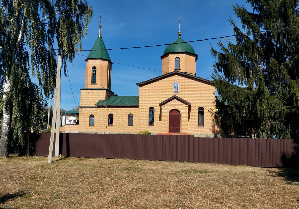 Церковь Михаила Архангела, Волово (Воловский район, Липецкая область). общий вид в ландшафте