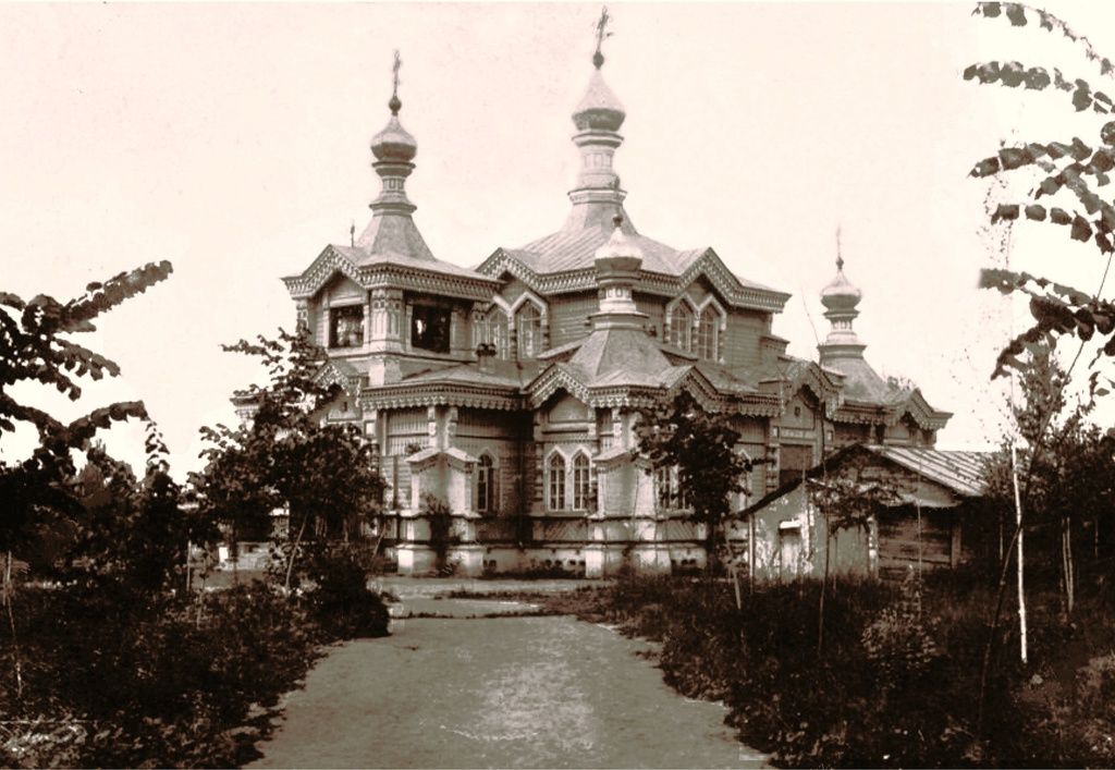 Больше-Алматинский Софийский станичный собор. Нач.XX в., архивная фотография. Собор Веры, Надежды, Любови и матери их Софии, Алматы (Алматы, город, Казахстан)