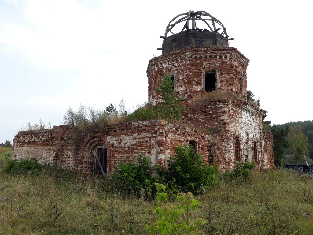Церковь Тихвинской иконы Божией Матери (старая), Осока (Барышский район, Ульяновская область). фасады