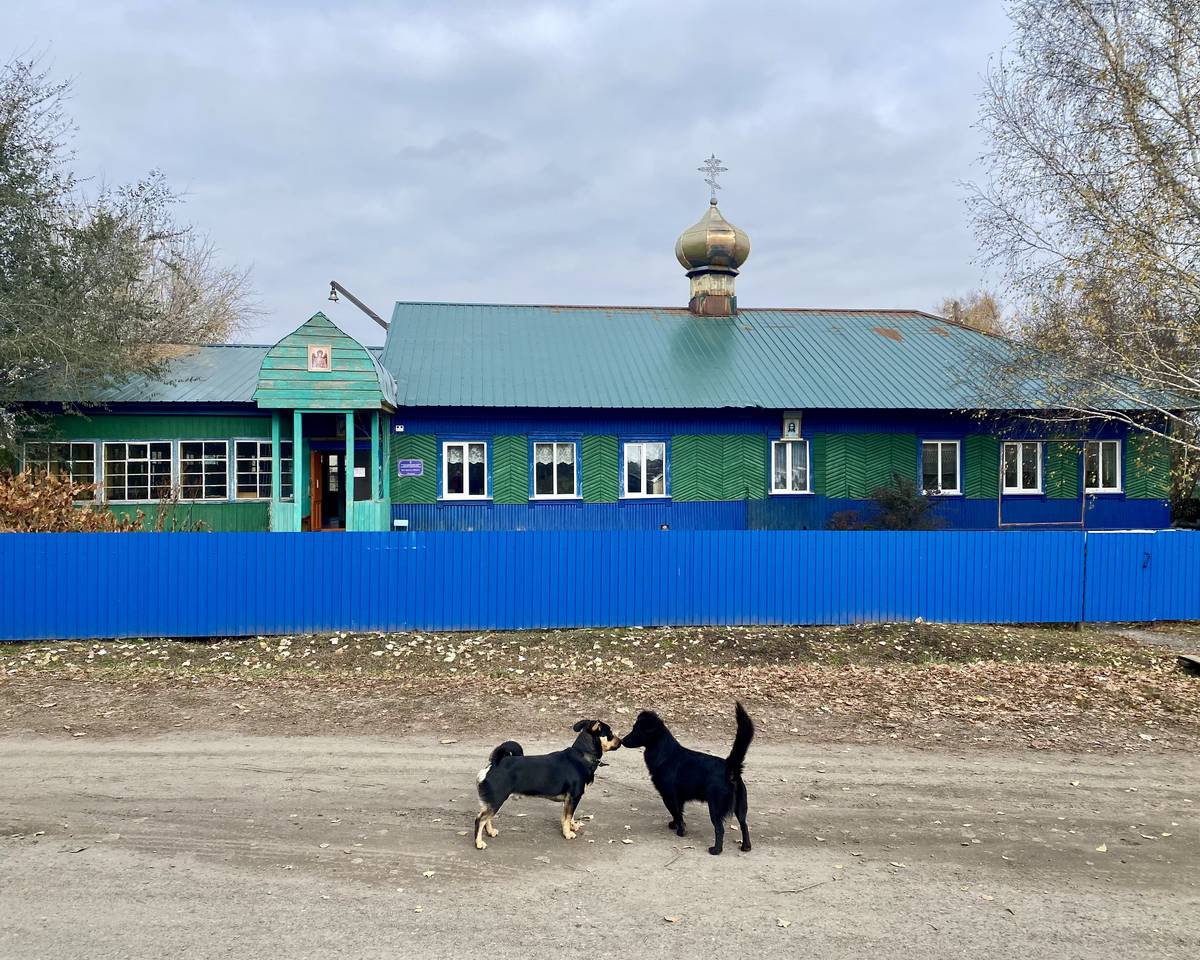 Церковь Михаила Архангела, Калманка (Калманский район, Алтайский край). фасады, Южный фасад
