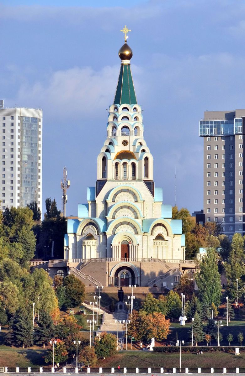 Самара. Церковь Софии, Премудрости Божией. фасады, Вид с Волги