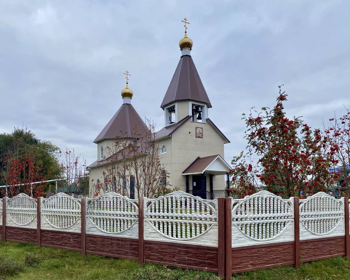Церковь Михаила Архангела, Усть-Калманка (Усть-Калманский район, Алтайский край). фасады, Вид с СЗ