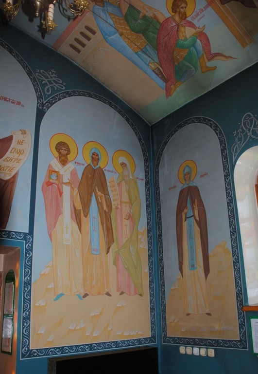 Церковь Сергия Радонежского, Верх-Катунское (Бийский район и г. Бийск, Алтайский край). интерьер и убранство, Фрагмент росписи храма.
