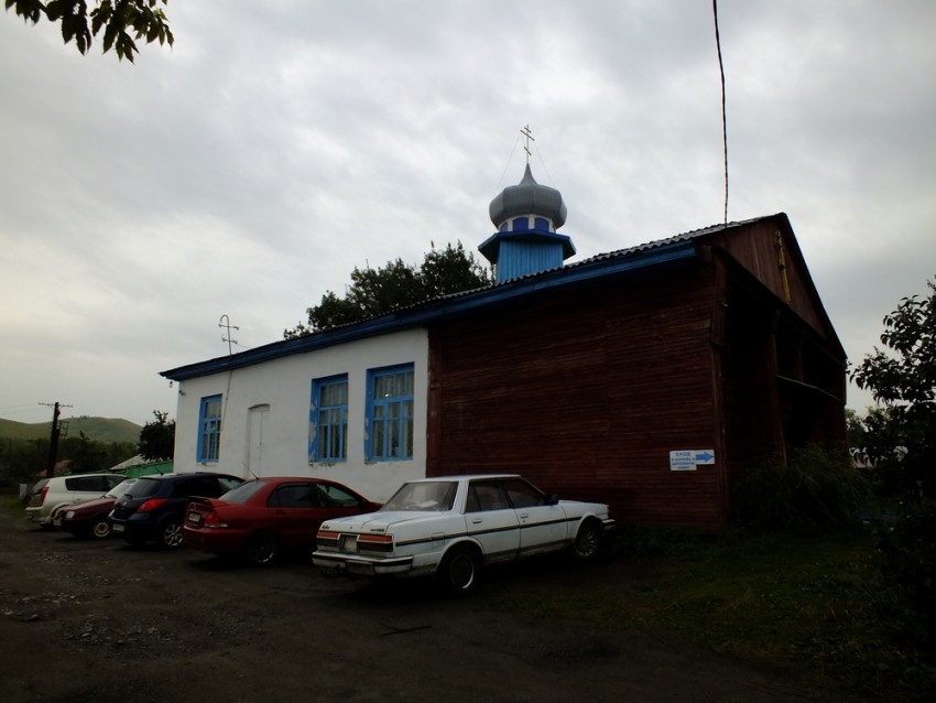 Алтайское. Церковь Покрова Пресвятой Богородицы (временная). фасады