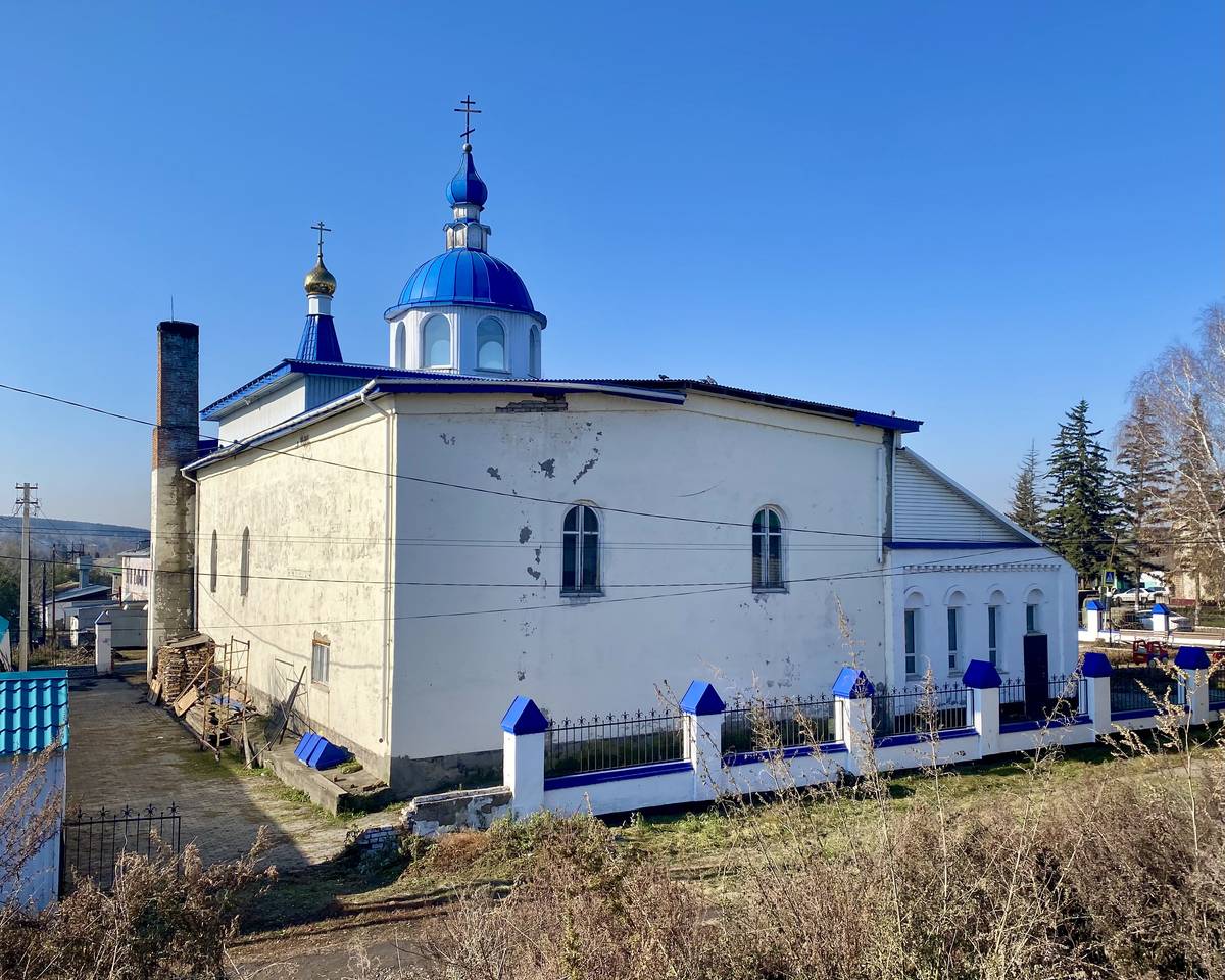 Церковь Покрова Пресвятой Богородицы, Целинное (Целинный район, Алтайский край). фасады, Восточный фасад