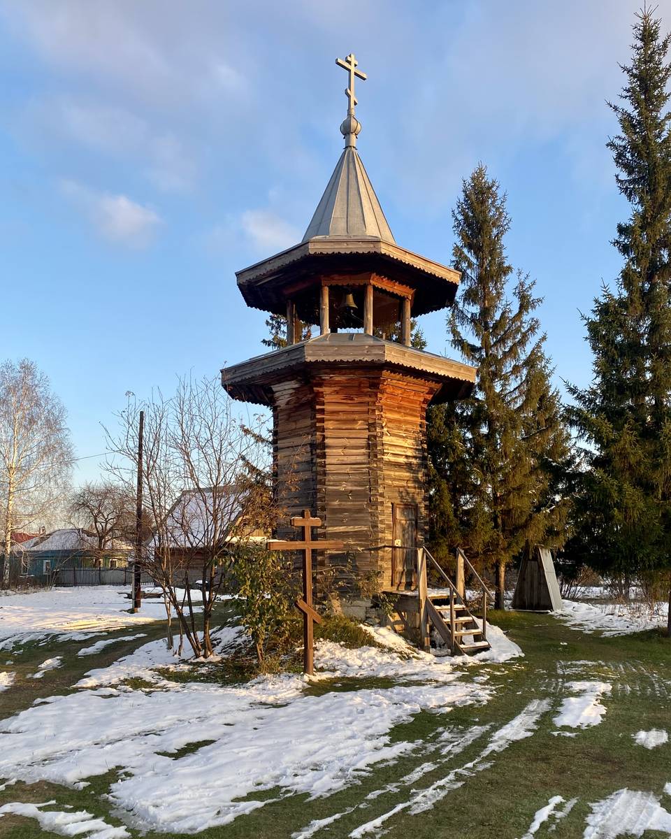 Звонница, дополнительная информация. Церковь Преображения Господня, Озерки (Тальменский район, Алтайский край)