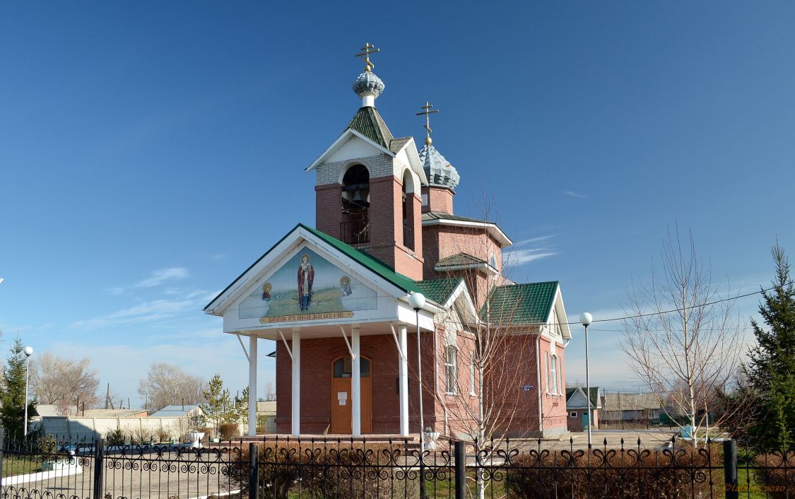 Горняк. Церковь Николая Чудотворца. общий вид в ландшафте