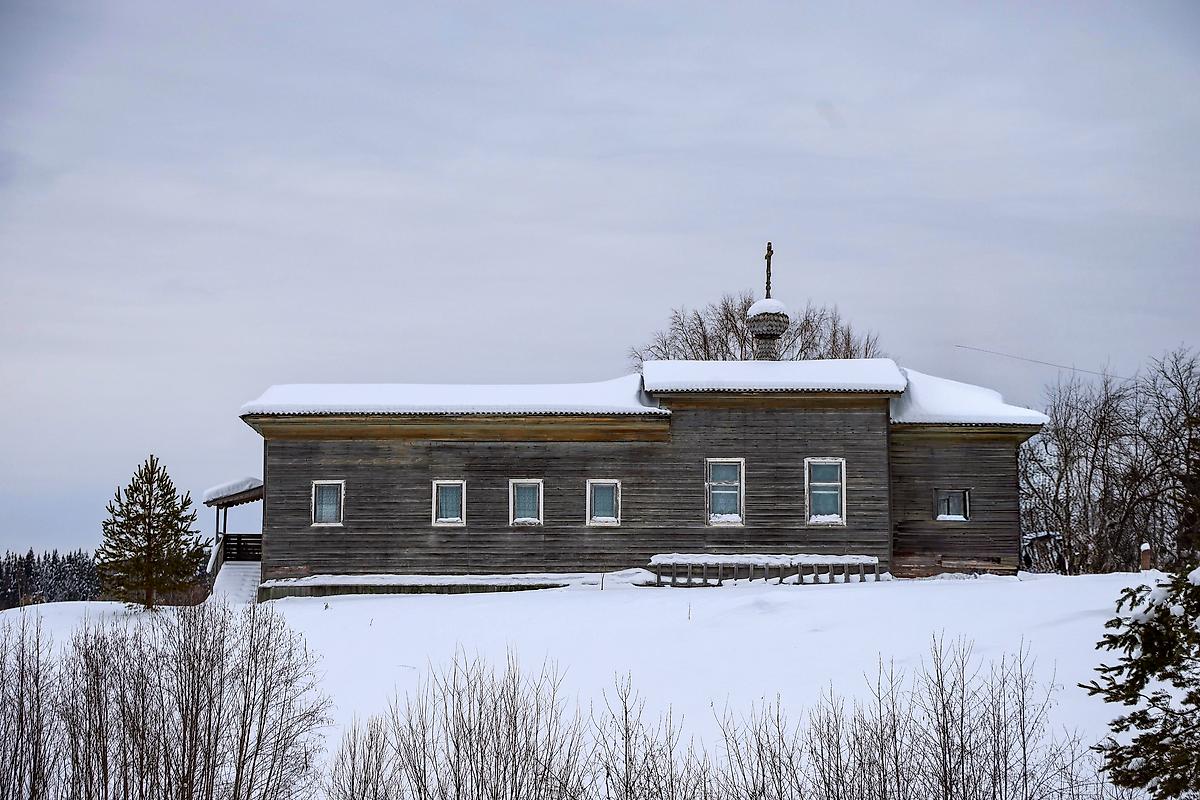фасады. Церковь Георгия Победоносца, Верхняя Паленьга (Холмогорский район, Архангельская область)