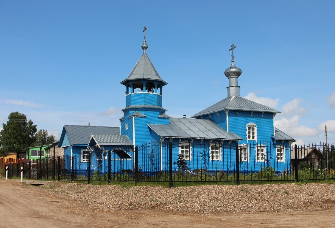 Церковь Иверской иконы Божией Матери, Рочегда (Виноградовский район, Архангельская область). фасады, Вид с юга.