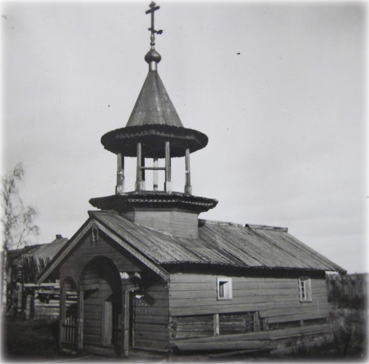 Часовня Михаила Архангела, Масельга (Медвежьегорский район, Республика Карелия). архивная фотография, Фото 1943 года. Автор Lars Pettersson