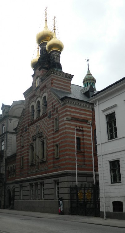 Церковь Александра Невского, Копенгаген (Дания, Прочие страны). фасады, Церковь Александра Невского. Вид с северо-востока.