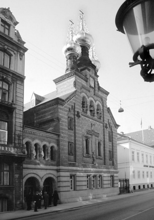 Копенгаген. Церковь Александра Невского. архивная фотография