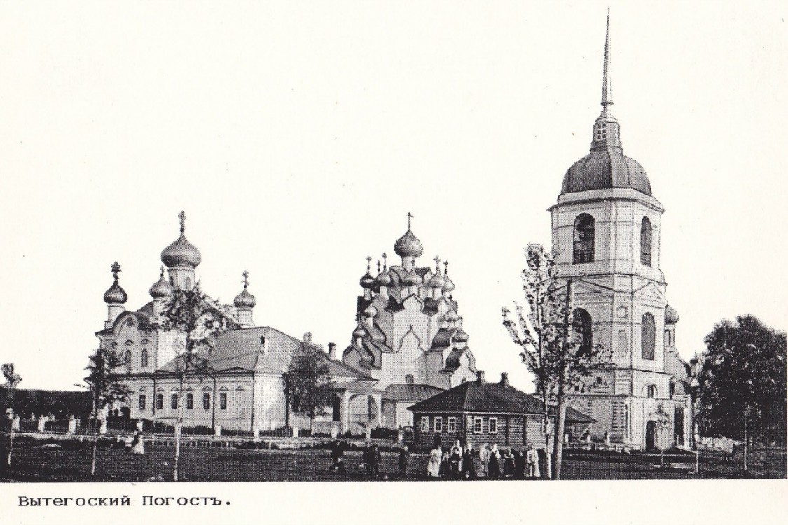 Анхимово. Храмовый комплекс Вытегорского погоста. архивная фотография, 1905—1910 год. фото с сайта https://pastvu.com/p/190229