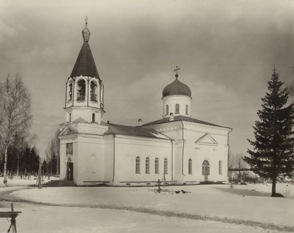 Церковь Рождества Пресвятой Богородицы, Кирва (Пестовский район, Новгородская область). архивная фотография, Фото П.П. Павлова, 1912 г. Фонды ГИМ. Номер в ГК 52311979