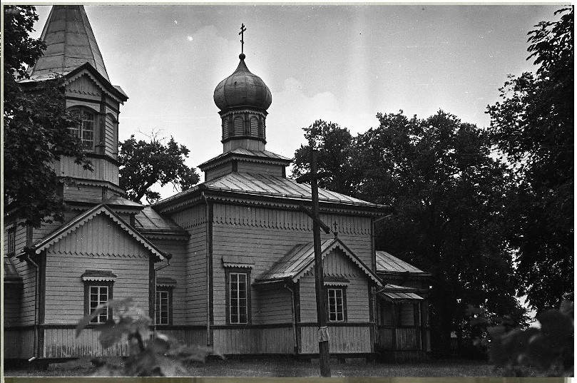 Церковь Рождества Пресвятой Богородицы, Дивин (Кобринский район, Беларусь, Брестская область). архивная фотография, Фото 1950-х годов из приходского архива