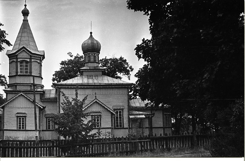 Церковь Рождества Пресвятой Богородицы, Дивин (Кобринский район, Беларусь, Брестская область). архивная фотография, Фото 1950-х годов из приходского архива