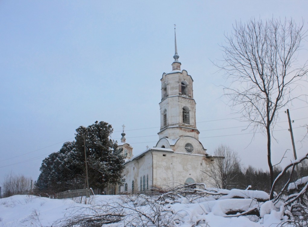 Новая Яхреньга. Церковь Николая Чудотворца. фасады, Вид с северо-запада