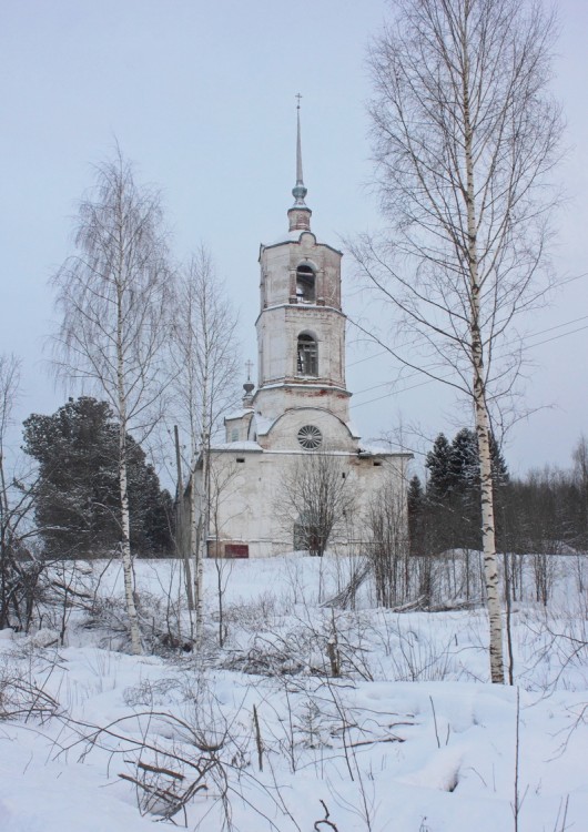 Новая Яхреньга. Церковь Николая Чудотворца. фасады, Вид с запада