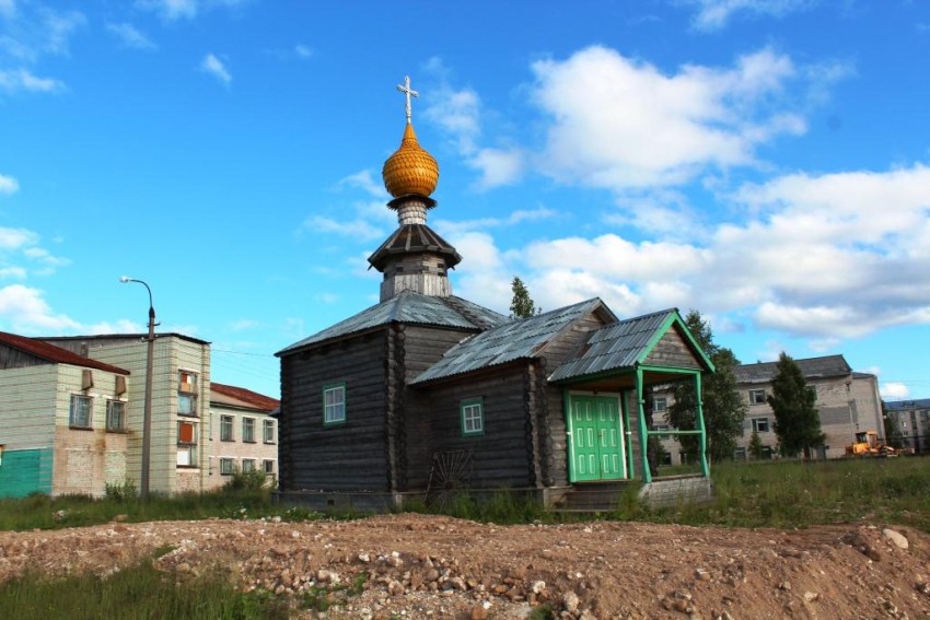 Церковь Антония Сийского, Светлый (Холмогорский район, Архангельская область). общий вид в ландшафте, Вид с северо-запада