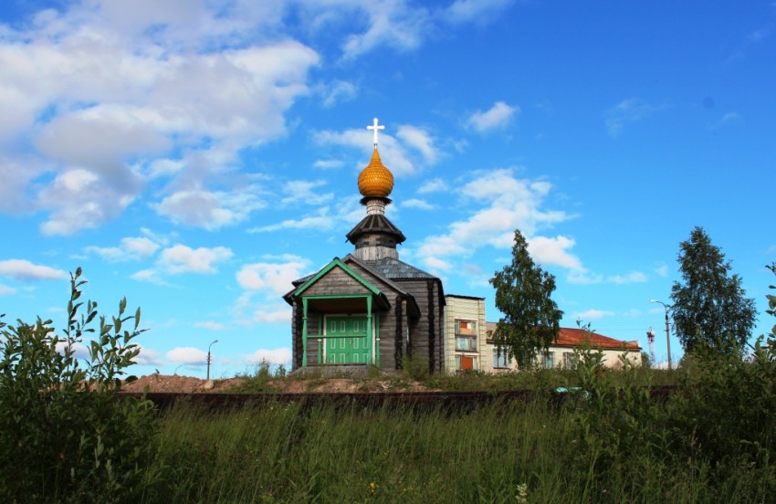 Церковь Антония Сийского, Светлый (Холмогорский район, Архангельская область). общий вид в ландшафте, Вид с запада