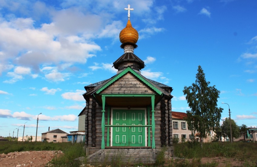 Светлый. Церковь Антония Сийского. общий вид в ландшафте, Вид с запада