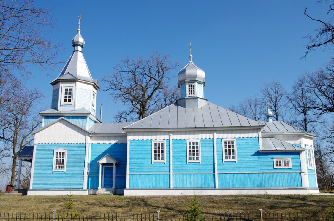 Церковь Рождества Пресвятой Богородицы, Черняны (Малоритский район, Беларусь, Брестская область). общий вид в ландшафте