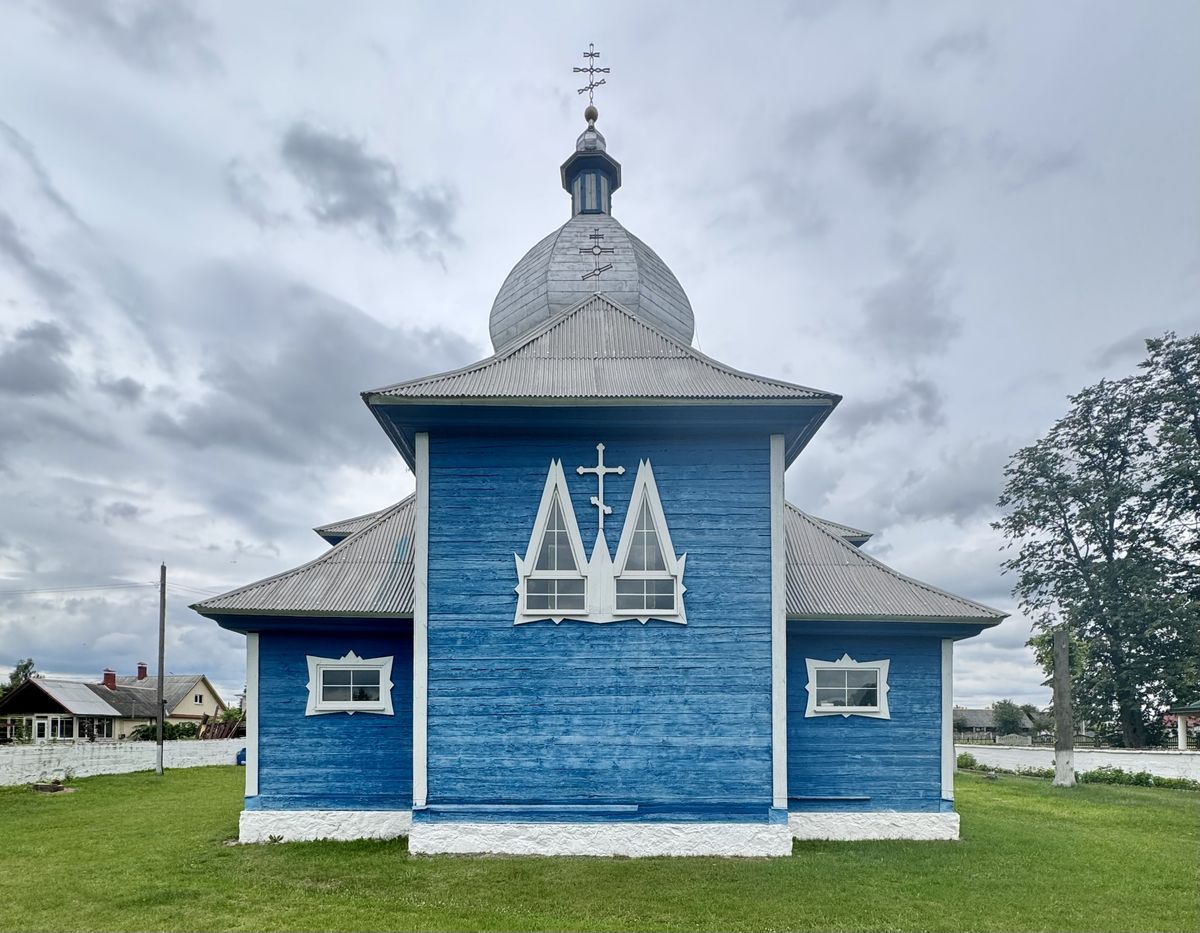 Восточный фасад, фасады. Церковь Рождества Пресвятой Богородицы, Лысково (Пружанский район, Беларусь, Брестская область)