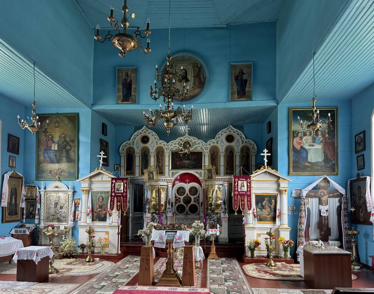 Иконостас, интерьер и убранство. Церковь Рождества Пресвятой Богородицы, Лысково (Пружанский район, Беларусь, Брестская область)