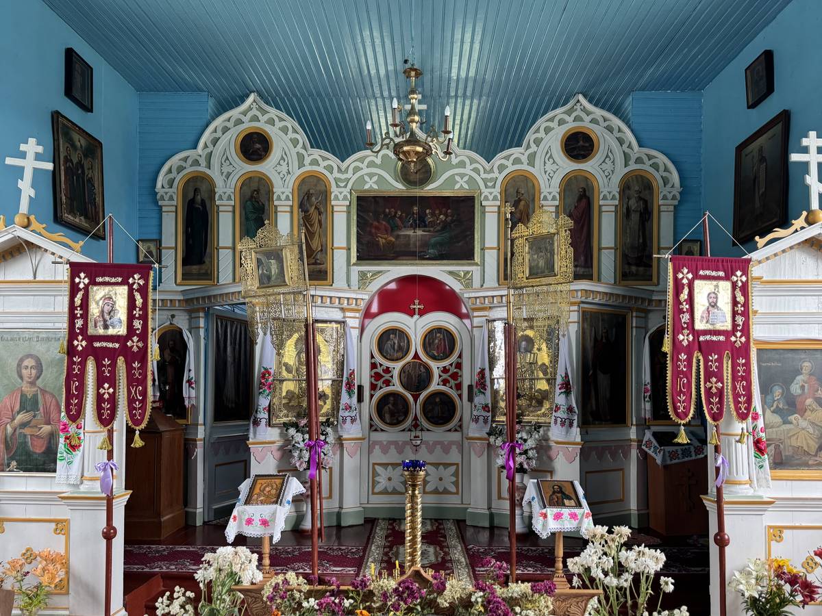 Иконостас, интерьер и убранство. Церковь Рождества Пресвятой Богородицы, Лысково (Пружанский район, Беларусь, Брестская область)