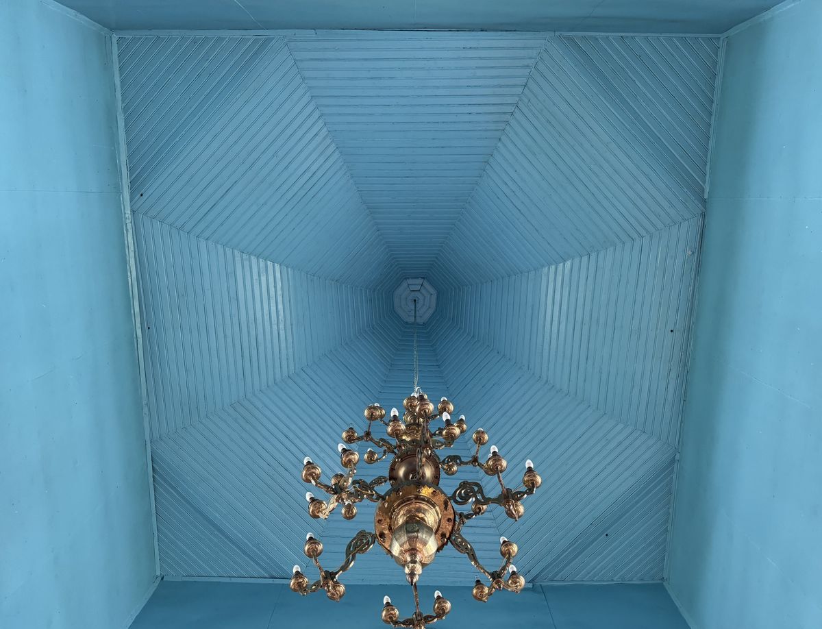 Потолок главного объёма, интерьер и убранство. Церковь Рождества Пресвятой Богородицы, Лысково (Пружанский район, Беларусь, Брестская область)