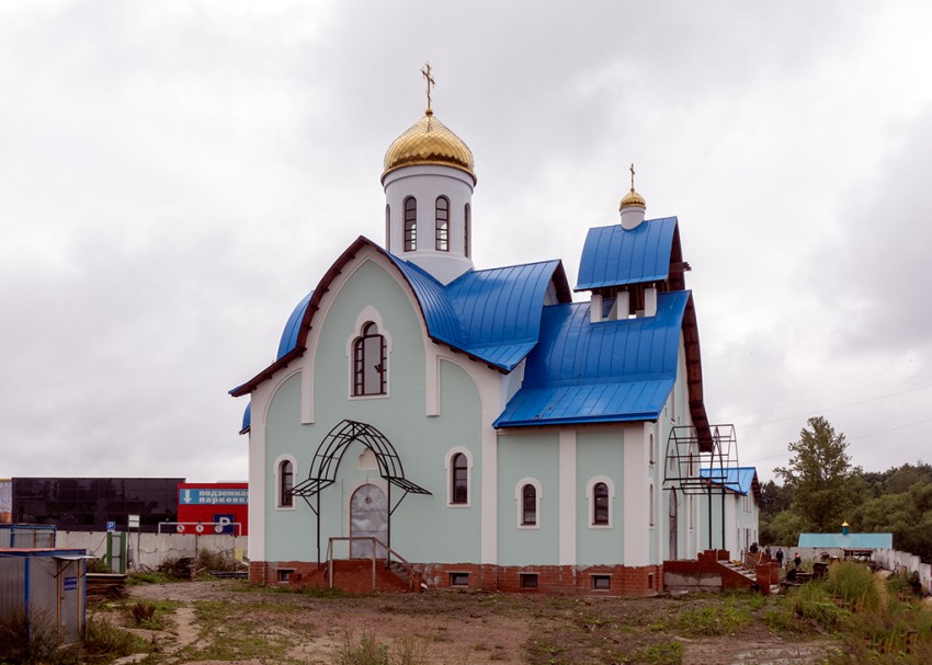 Красногвардейский район. Церковь Андрея Первозванного. фасады, Вид с северо-западной стороны.