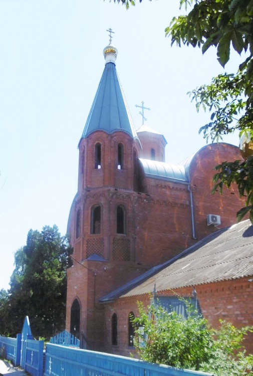 Церковь Михаила Архангела, Трудобеликовский (Красноармейский район, Краснодарский край). фасады, Колокольня церкви. Вид с ул. Пролетарской