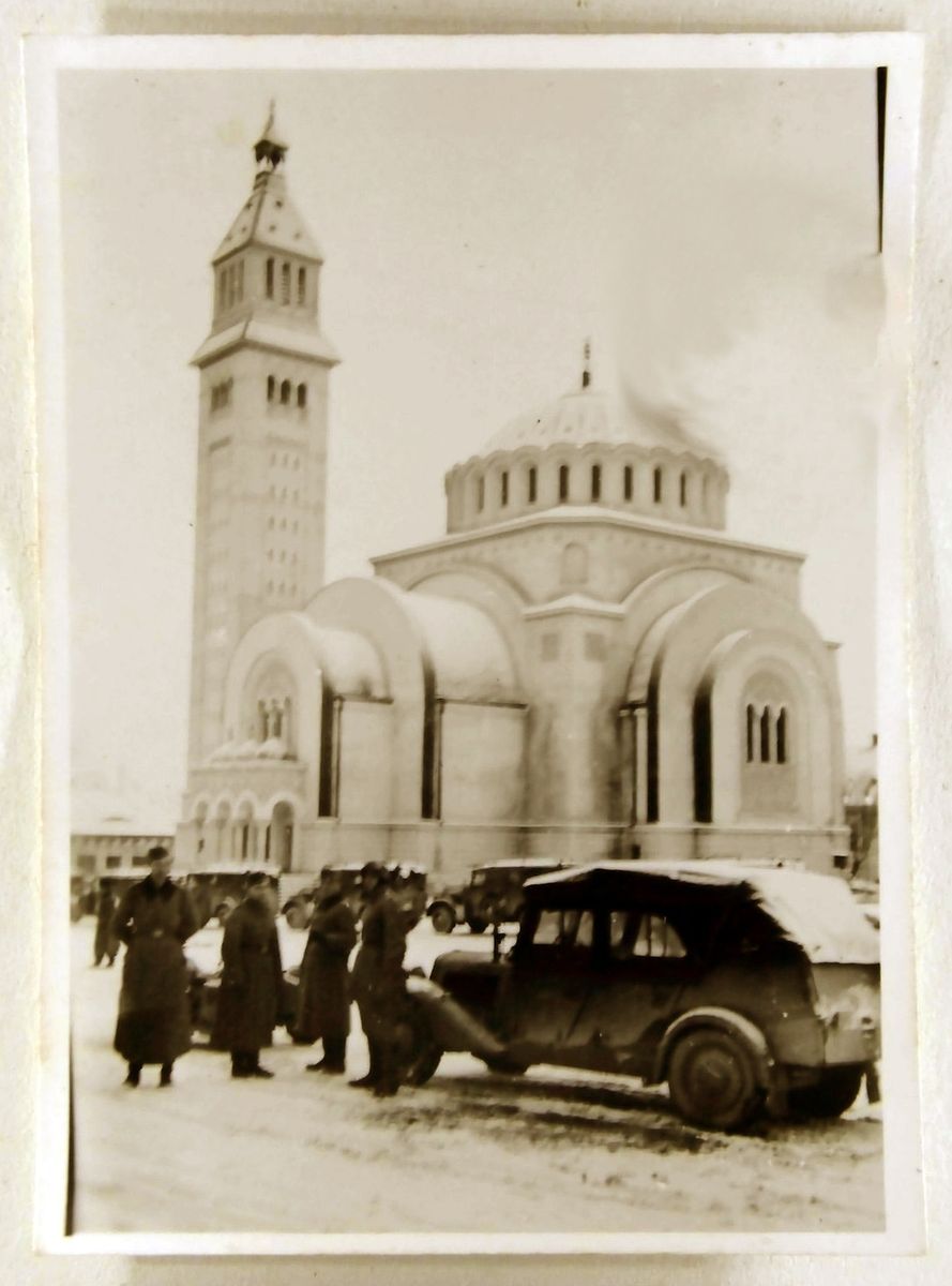 Кафедральный собор Михаила и Гавриила Архангелов, Орэштие (Хунедоара, Румыния). архивная фотография, Фото 1941 г. с аукциона e-bay.de