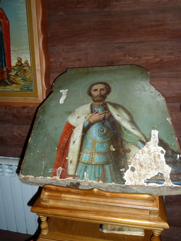 Церковь Трёх Святителей на Стара-Загоре, Самара (Самара, город, Самарская область). интерьер и убранство, Икона Александра Невского из одной из разрушенных самарских церквей